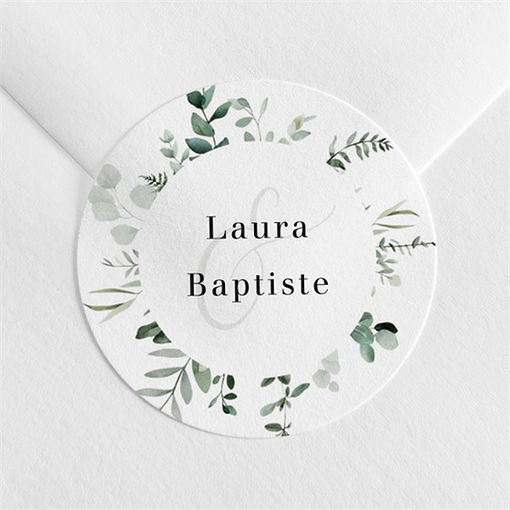 Sticker mariage végétal