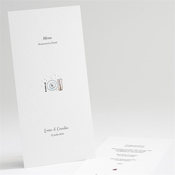 Menu mariage jolie devinette