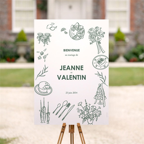 Panneau bienvenue Pas le choix réf.N260459