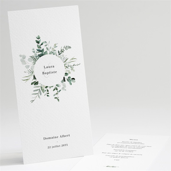 Menu mariage Végétal réf.N221362