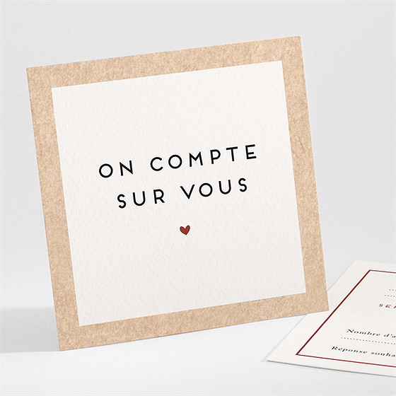 Carton réponse mariage champagne