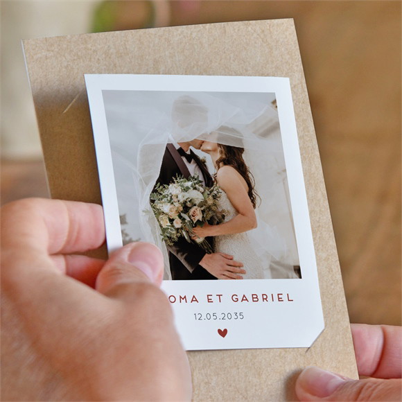 Remerciement mariage Champagne réf.N23155