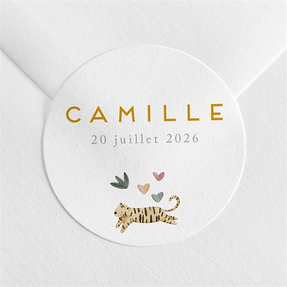 Sticker naissance savane