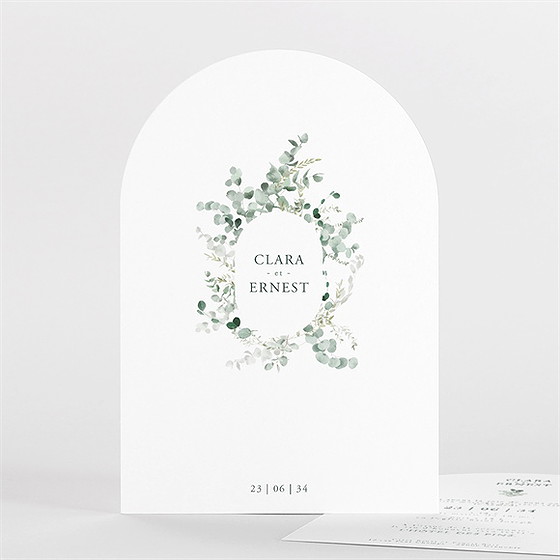 Faire-part mariage tendre murmure arche