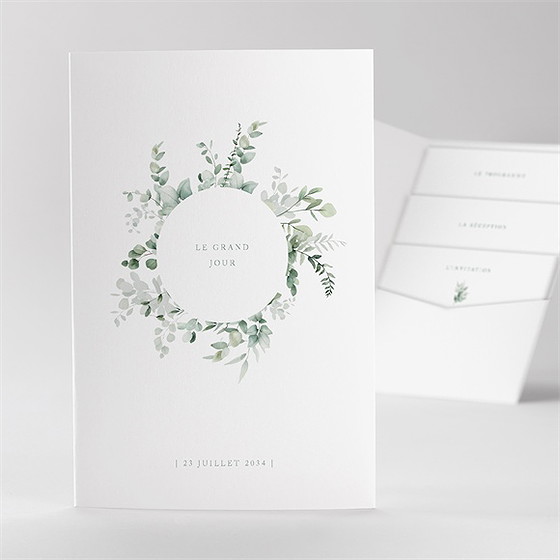 Faire-part mariage lyrisme pocketfold