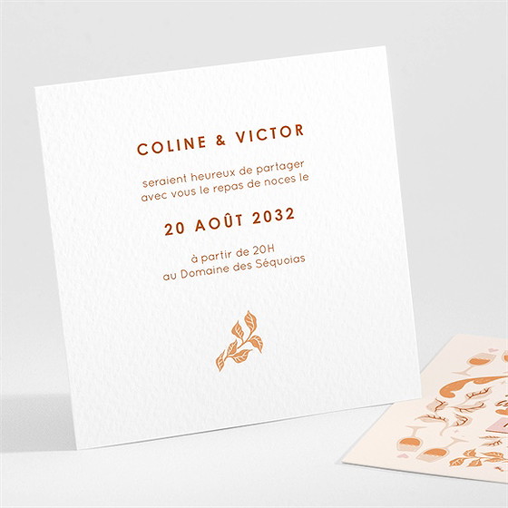 Carton d'invitation mariage hippie