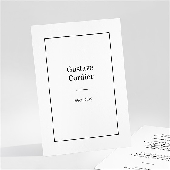 Faire-part décès classique