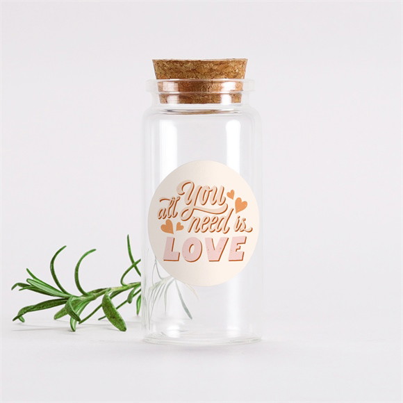 Mignonette mariage Hippie sticker réf.N3602330