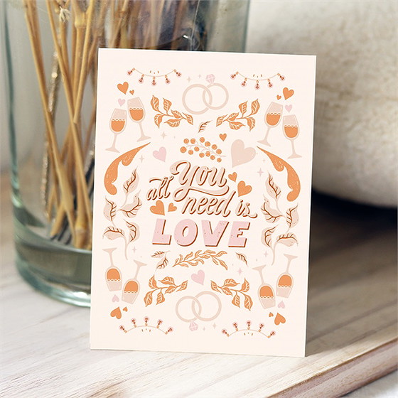 Remerciement mariage hippie