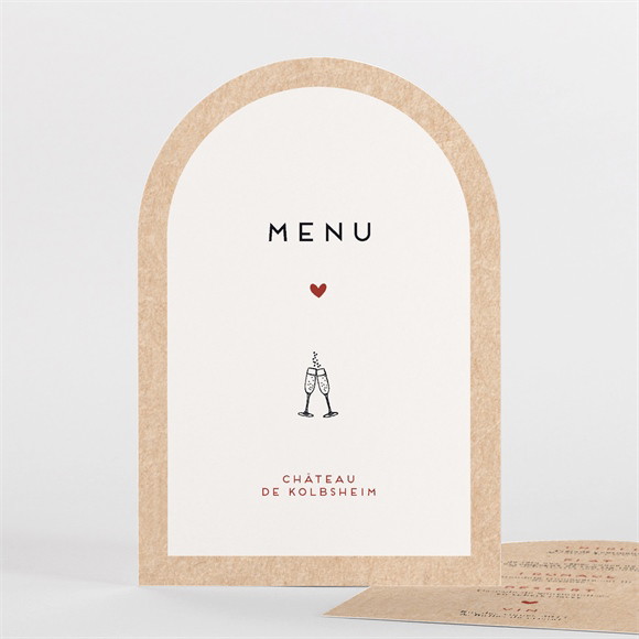 Menu mariage Champagne réf.N27169