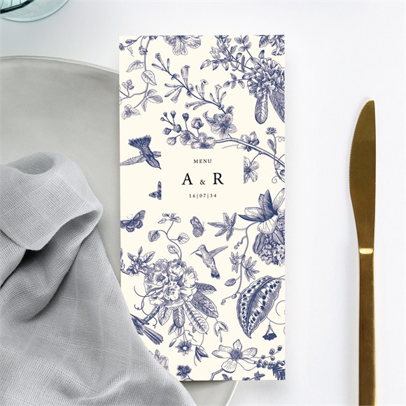 Menu mariage Exotique réf.N221364