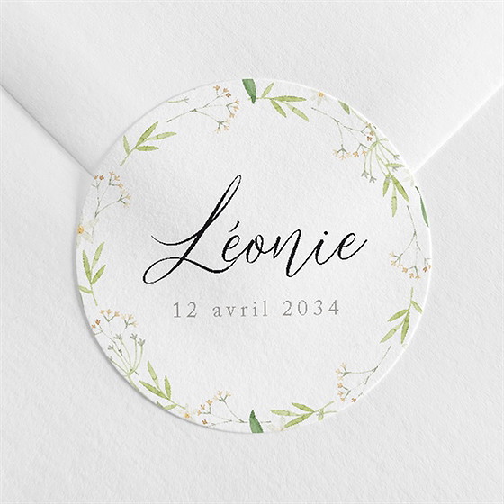 Sticker naissance marguerite