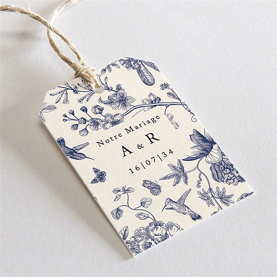 Etiquette mariage exotique