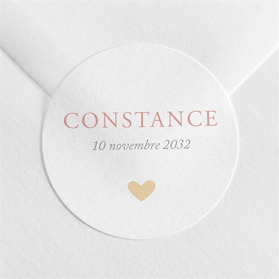 Sticker naissance petits cœurs