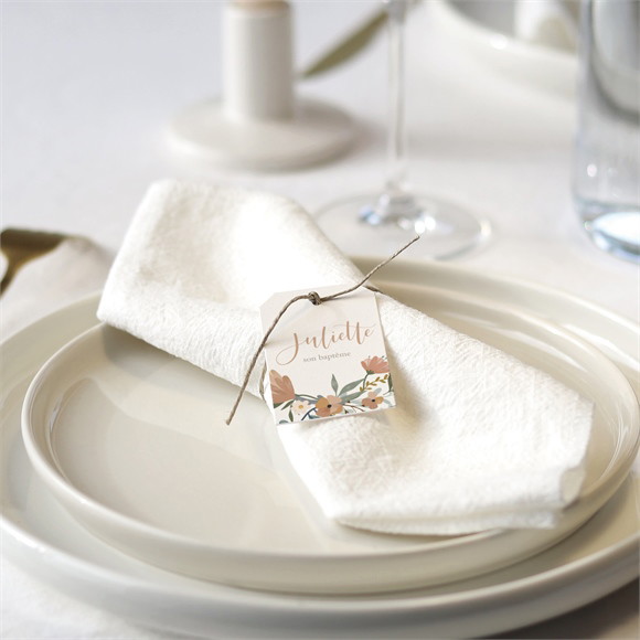 Rond de serviette baptême La Jungle réf.N2911059