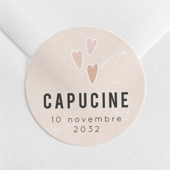 Sticker naissance Cœurs délicats réf.N3602345