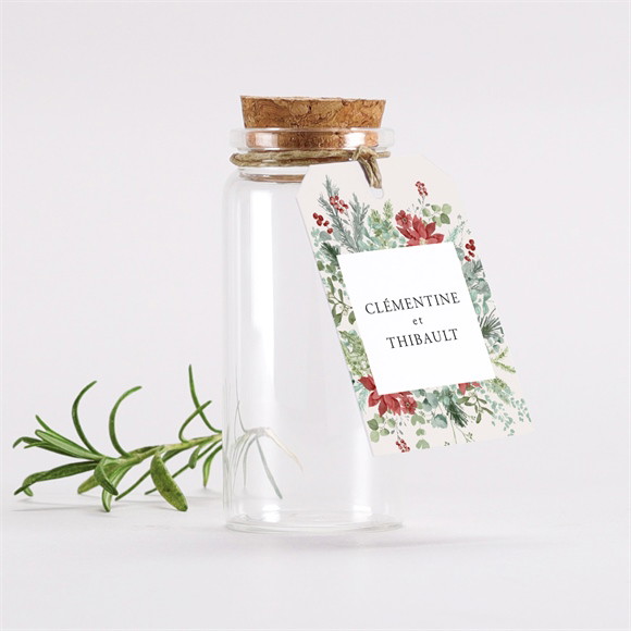 Mignonette mariage Jardin fleuri étiquette réf.N2911076