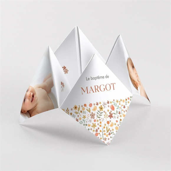 Faire-part de baptême Florilège cocotte réf.N330160