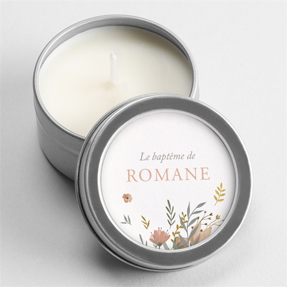 Bougie baptême Tout en Joie argent réf.N3602361