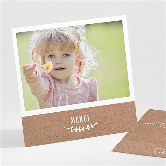 Remerciement baptême pele mele photo original