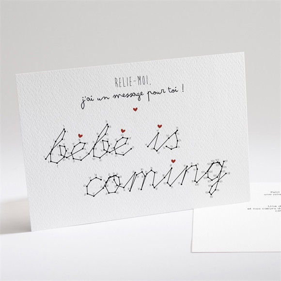 Carte annonce grossesse Carte à relier réf.N141104