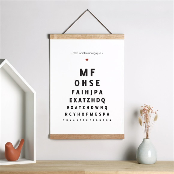 Affiche annonce grossesse Test ophtalmologique réf.N260490