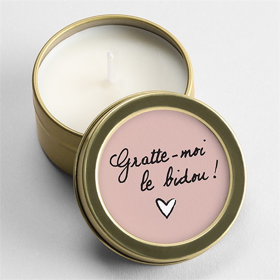 Bougie annonce grossesse humour or