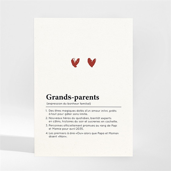Carte annonce grossesse grands-parents magnet