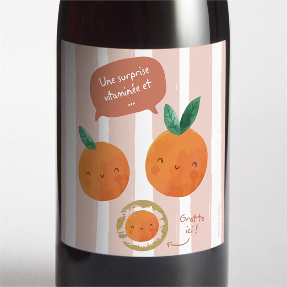 Étiquette bouteille annonce grossesse Jeu réf.N3002196