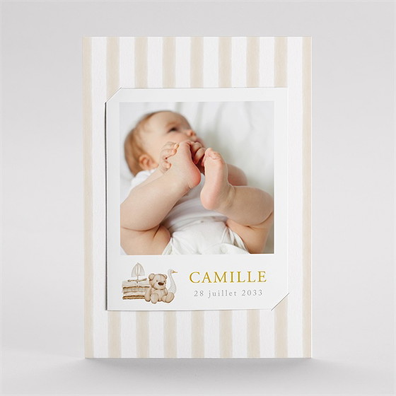 Faire-part naissance douceur marine duo