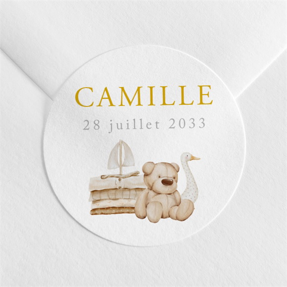 Sticker naissance Douceur marine réf.N3602395