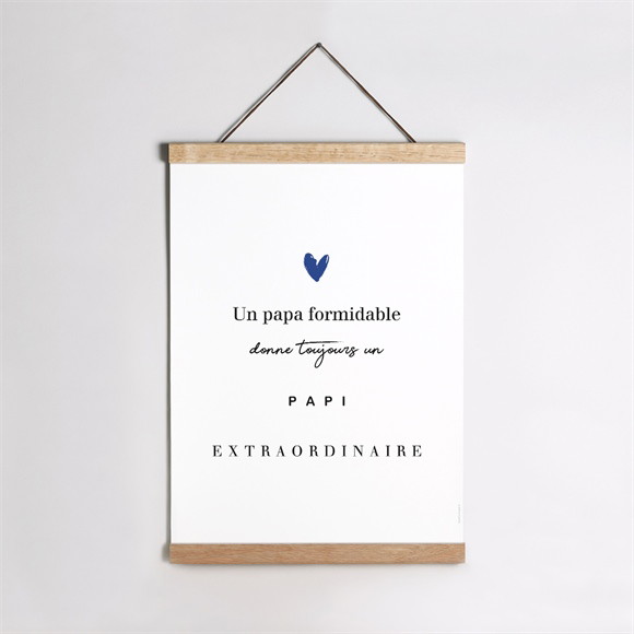 Affiche annonce grossesse Bientôt papi réf.N260499