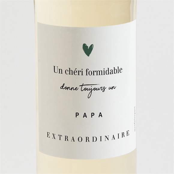 Étiquette bouteille annonce grossesse Bientôt papa réf.N3002202