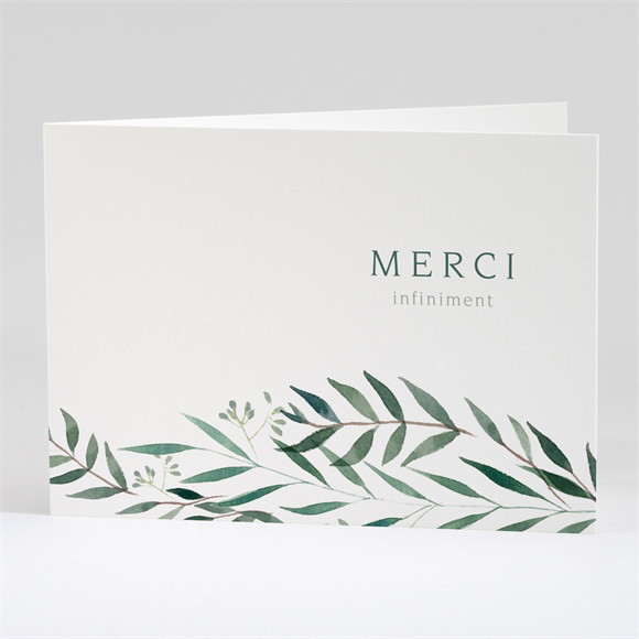 Remerciement décès Mémento plié réf.N42158