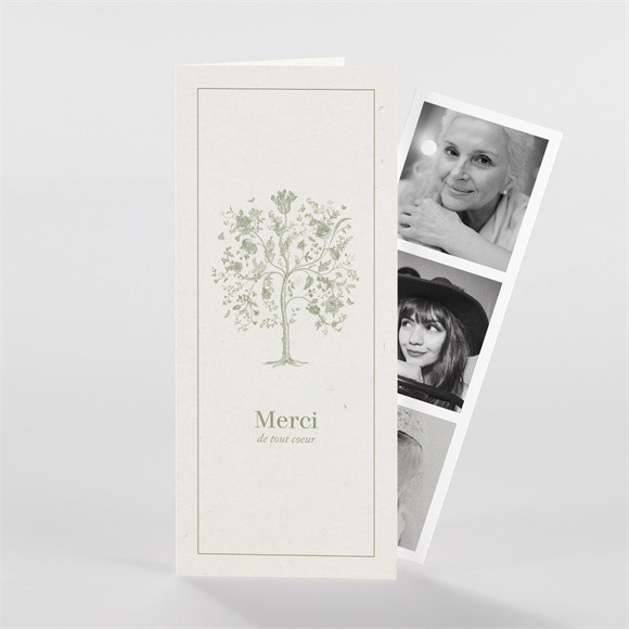 Remerciement décès L'arbre de vie photomaton réf.N981341