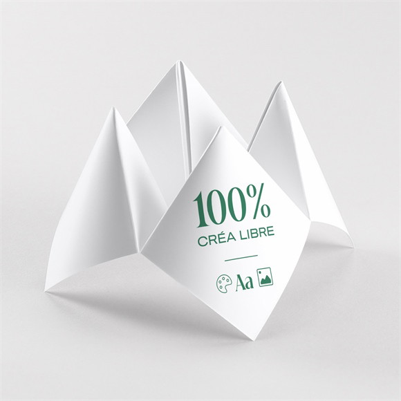 Invitation anniversaire A vous d'imaginer origami ! réf.N330176