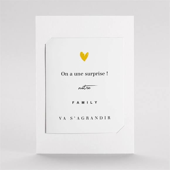 Carte annonce grossesse La famille s'agrandit ! duo réf.N23175