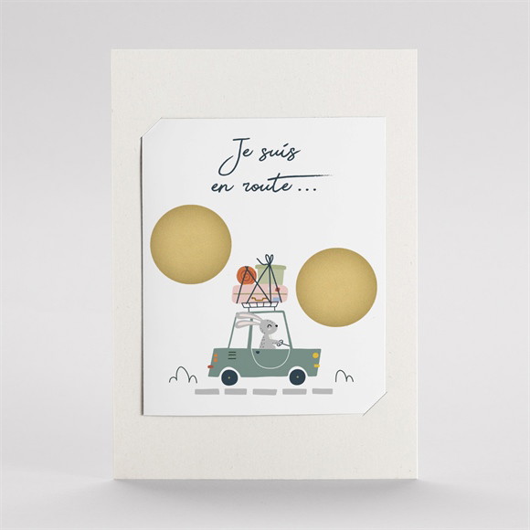 Carte annonce grossesse Je suis en route duo réf.N23176