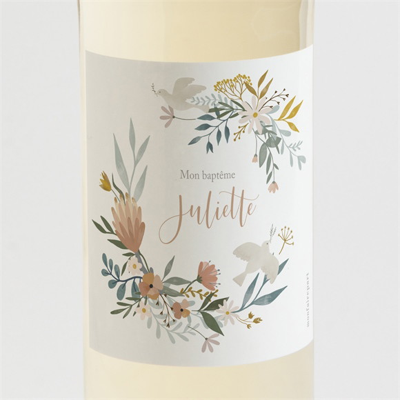 Etiquette de bouteille baptême La Jungle réf.N3002204