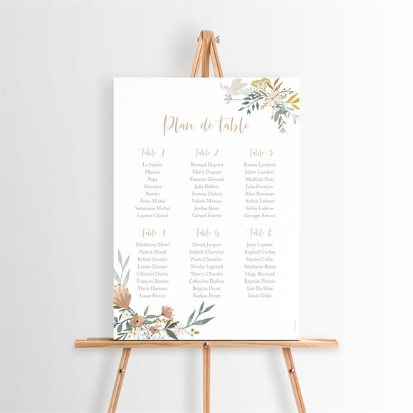 Plan de table baptême La Jungle réf.N260505