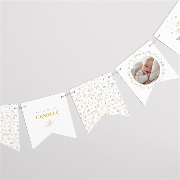 Guirlande baptême Vers le Beau réf.N73124