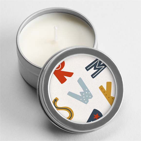 Bougie annonce grossesse Devinette argent réf.N3602410