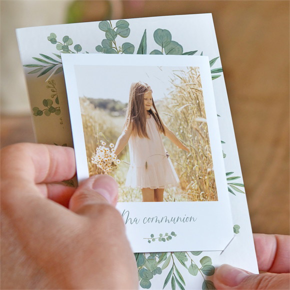 Faire-part communion En Grâce duo réf.N23182