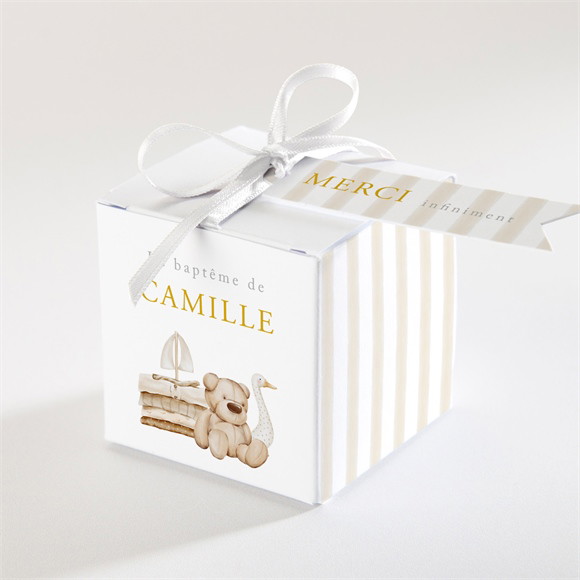 Boîte de dragées baptême Ours marin réf.N340795