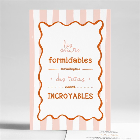 Carte annonce grossesse tata