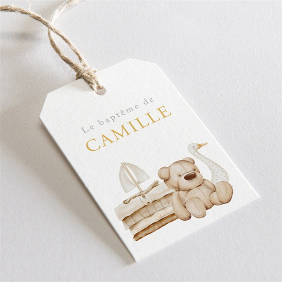 Etiquette baptême Ours marin réf.N2911099
