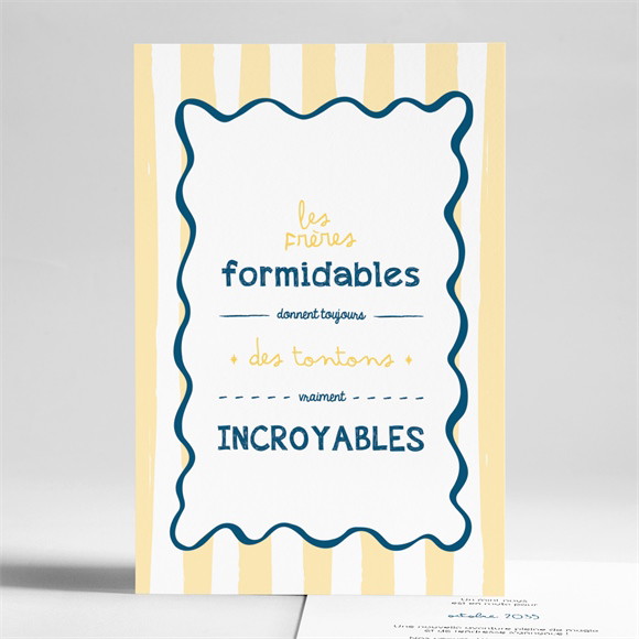 Carte annonce grossesse Tonton réf.N241304