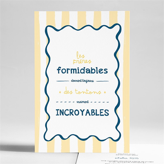 Carte annonce grossesse tonton