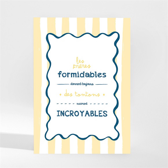 Carte annonce grossesse Tonton magnet réf.N210253