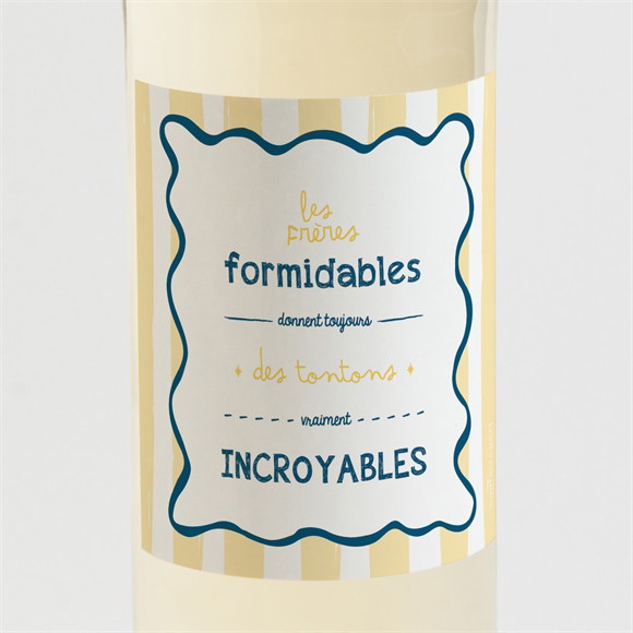 Étiquette bouteille annonce grossesse Tonton réf.N3002208